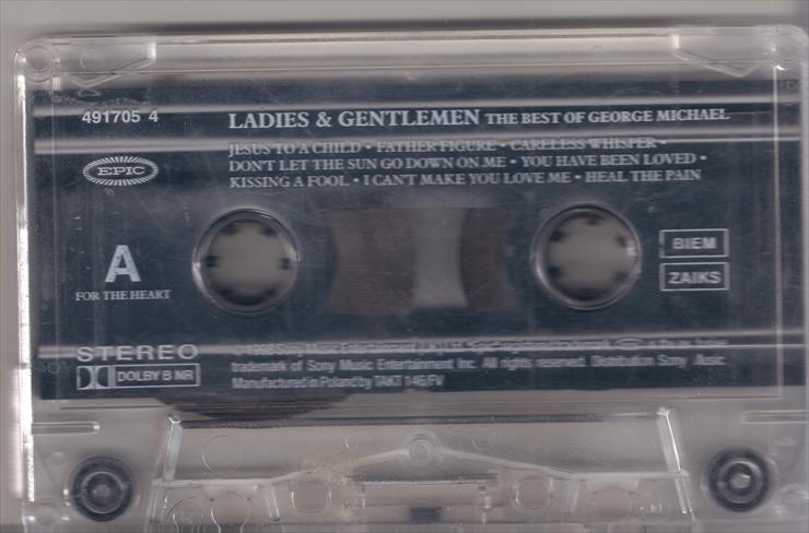 George Michael - Ladies  Gentlemen. The Best of George Michael MC, 1998 - kaseta 1 strona A.jpg
