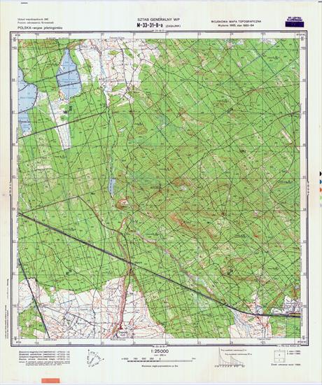 Mapy topograficzne LWP 1_25 000 - M-33-31-B-a_ZAGAJNIK_1985.jpg