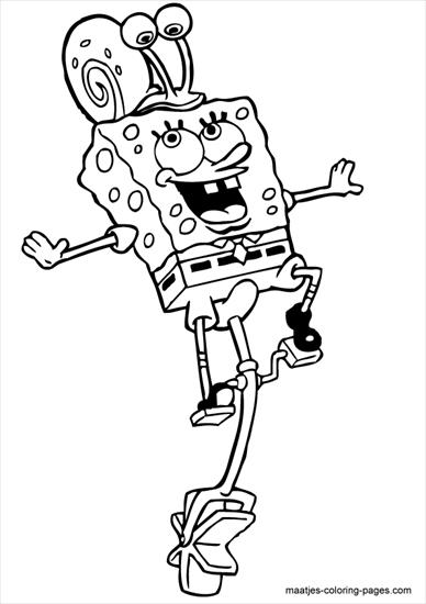 SpongeBob - spongebob - kolorowanka 45.GIF